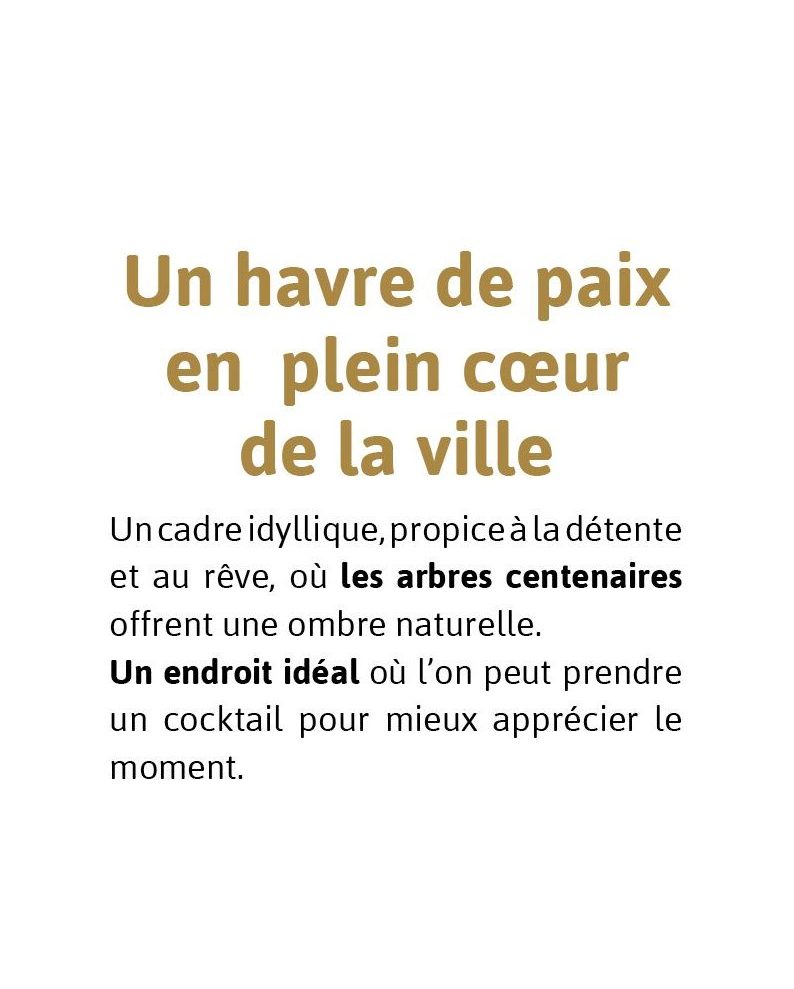 Un havre de paix en plein coeur de la ville
