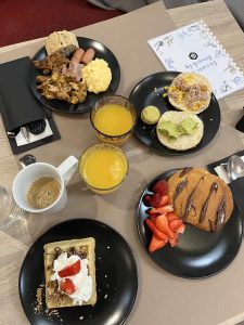 Brunch table