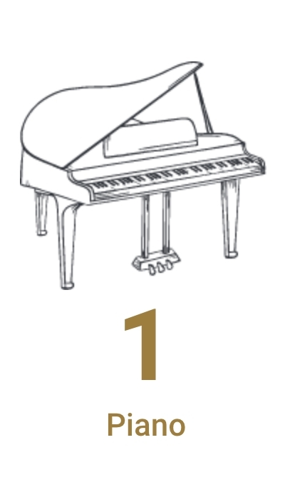 1 piano à disposition